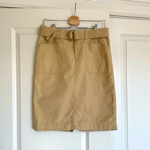 LAUREN RALPH LAUREN cotton twill skirt